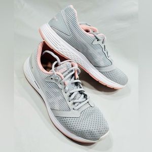 ASICS Womens Sneakers Patriot 10 Amplifoam Athletic Shoes Gray Pink, Size 7
